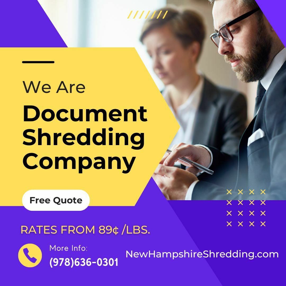 Shredding service In NH